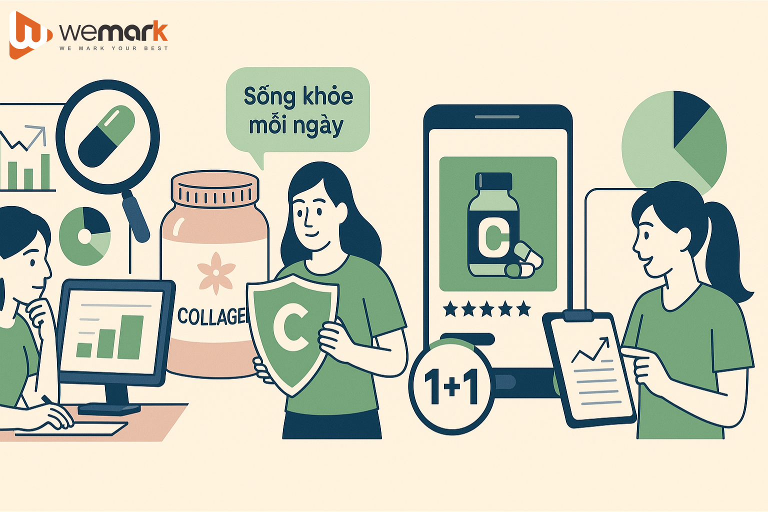 5 bước xây dựng thương hiệu thực phẩm chức năng online