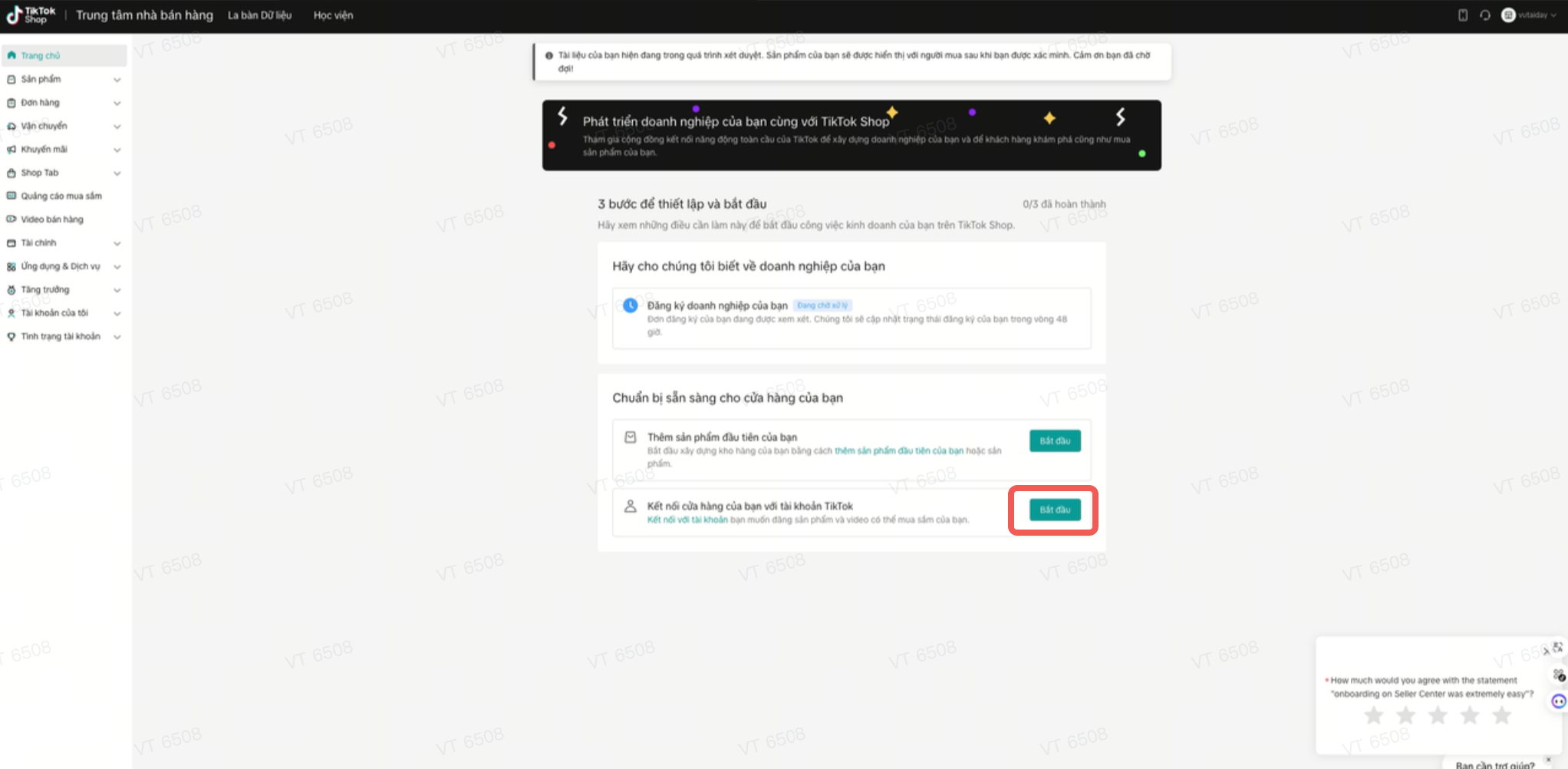 Liên kết tài khoản TikTok chính thức để bắt đầu xây dựng kênh TikTok bán hàng