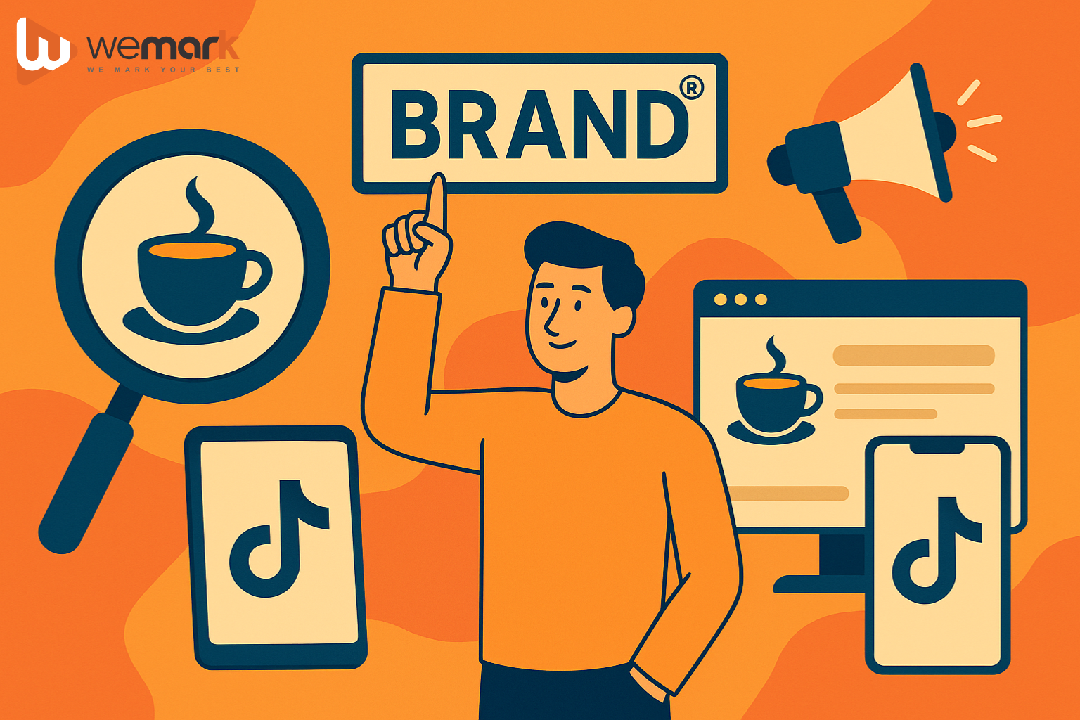 WeMark - Đơn vị uy tín đồng hành phát triển thương hiệu quán cafe