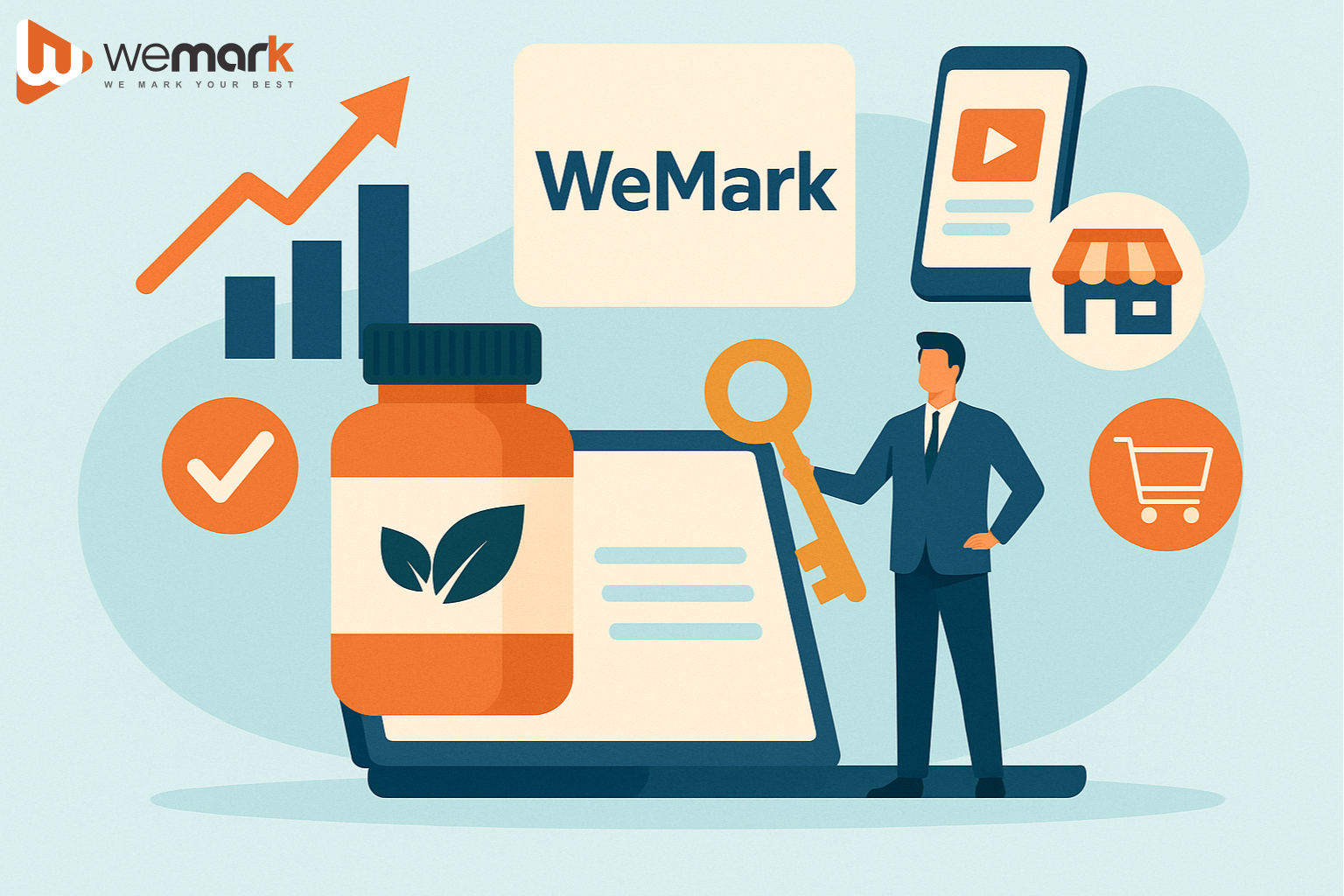 WeMark - Đơn vị xây dựng thương hiệu thực phẩm chức năng online